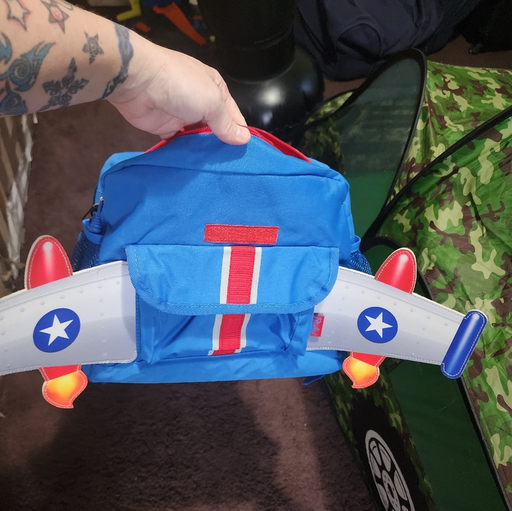 Kids airplane backpack